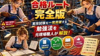 【1級冷凍空気調和機器施工技能士】合格ルート完全版 実技試験を一発突破する勉強法を元現場職人が解説